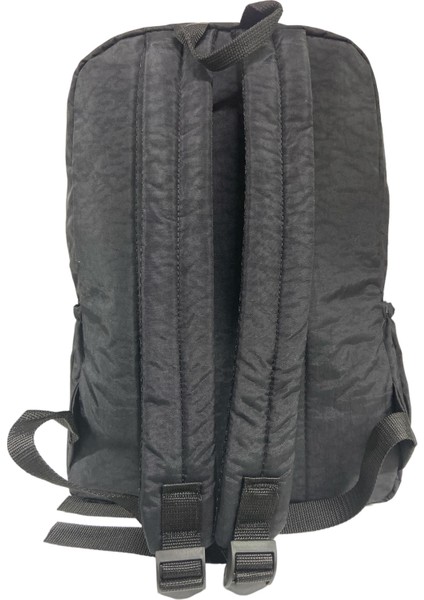 Kaliteli Su Geçirmez Astarlı Krinkıl Kumaş Iki Gözlü Okul Spor Seyahat Sırt Çantası 28X38 cm