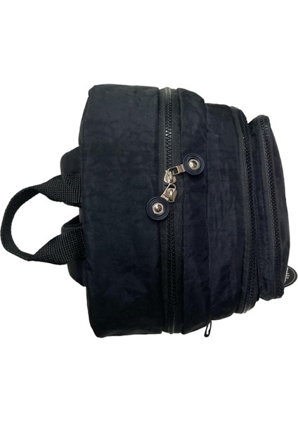 Kaliteli Su Geçirmez Astarlı Krinkıl Kumaş Iki Gözlü Okul Spor Seyahat Sırt Çantası 28X38 cm