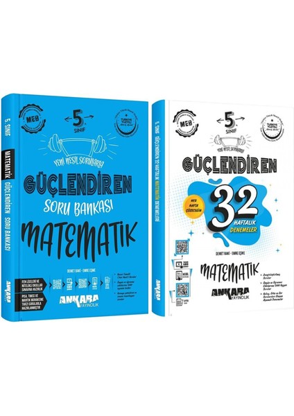 5. Sınıf Matematik Güçlendiren Soru Bankası ve 32 Haftalık Deneme 2 Kitap