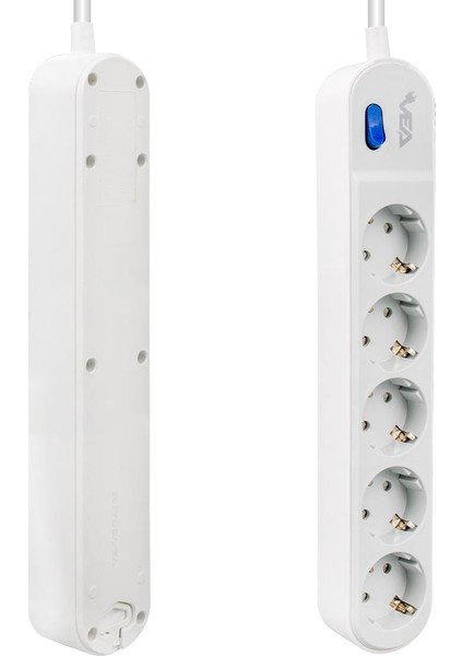 VE-VEGA105 A CLASS 5Lİ ANAHTARLI 1.5 METRE AKIM KORUMALI GRUP PRİZ (MADE IN MALAYSIA)