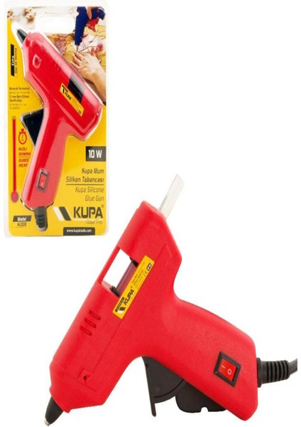 Kupa Mum Silikon Tabancası 10W Anahtarlı KUP8210