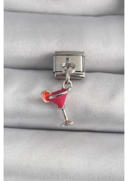 Mulvxxmd XDN02 Çelik Renk Sallantı Kokteyl Model Nomination Charm (Mulvix)