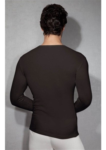 Mulvxicgy MDYK02 Erkek Yuvarlak Yaka Uzun Kol T Shirt 2965 (Mulvix)