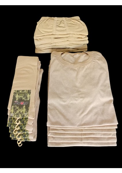 Asker Fanila Boxer Çorap 6'lı Set Ekonomik Paket Acemi Bedelli Karacı Asker Çamaşır Seti Kçs6-1 fiyatları