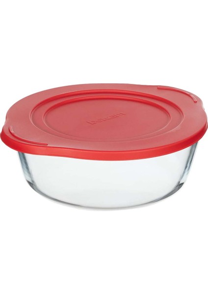 Pasabahce Borcam Yuvarlak Plastik Kırmızı Kapaklı, 2100 cc