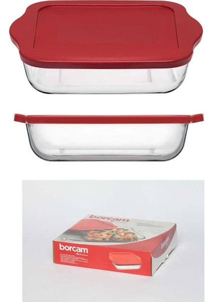 Pasabahce Borcam Fırın Tepsi 26 x 23 x 6 cm 1950 cc