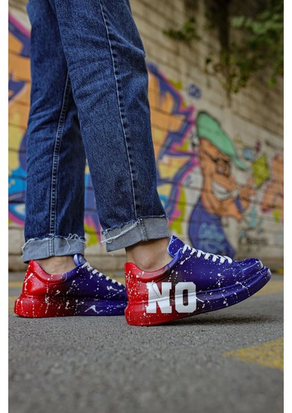 Kömen CH254 Cbt Pittura Erkek Ayakkabı 441 Mavı / Kırmızı Yes