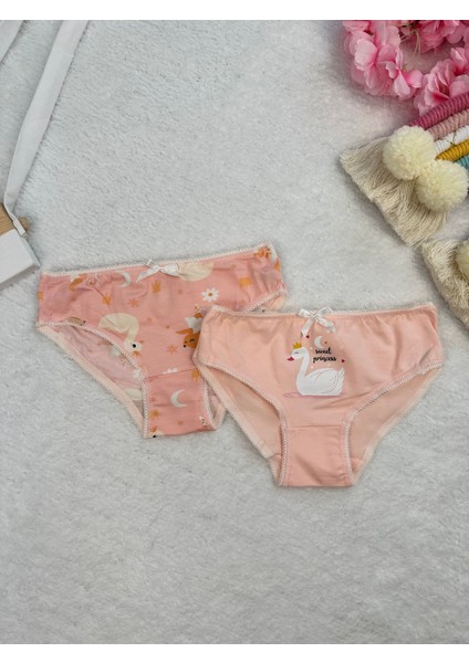 Minykids Kuğu Desenli 2'li Külot Set