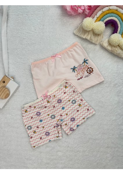 Minykids Yaz Desenli 2'li Boxer Set