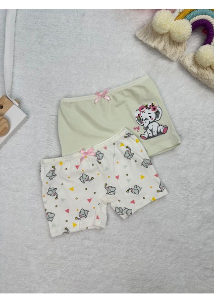Minykids Sevimli Fil Desenli 2'li Boxer Set