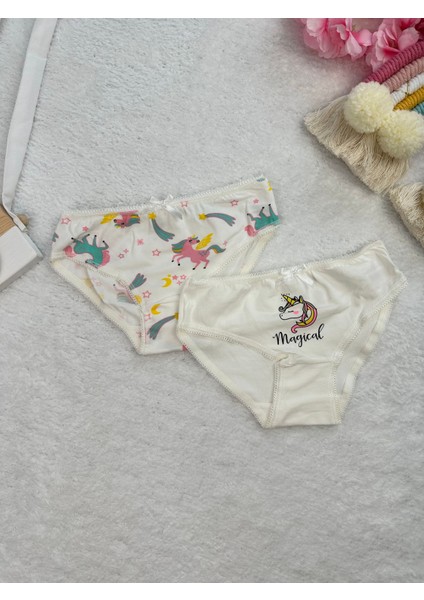 Minykids Unicorn Desenli 2'li Külot Set