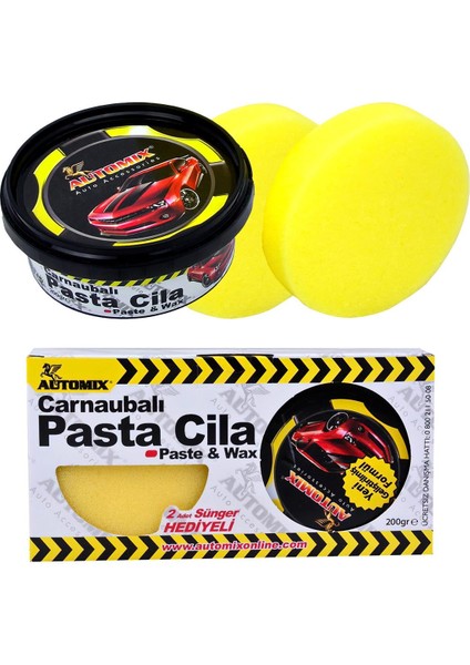 Oto Pasta Cila Carnubalı 200 Gr Sünger Hediyeli