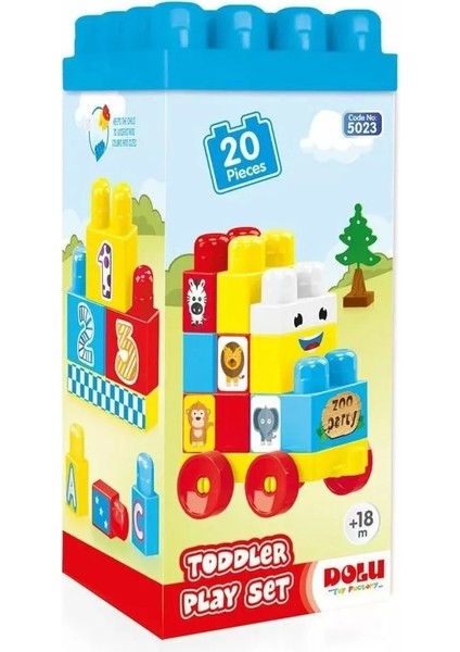 5023 Oyuncak Yol ve Blok Set 20 Pcs