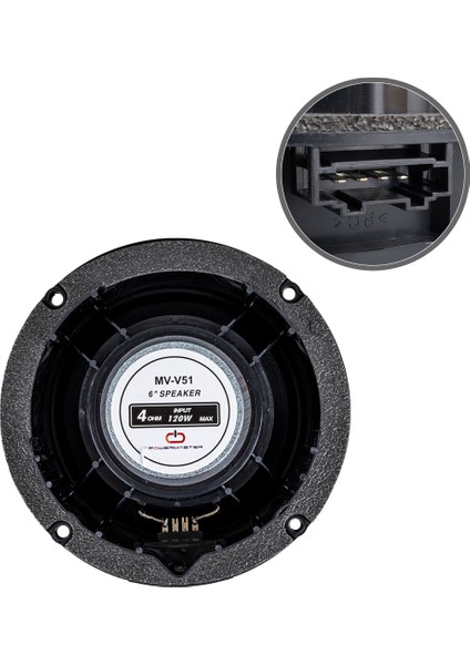 16 cm 4 Ohm Max 120 Watt Oto Hoparlör Tekli (Volkswagen) (4825)