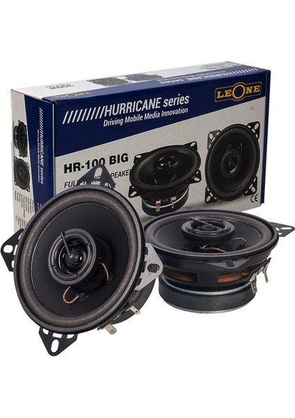 Leone HR-100 Bıg 10 cm Tweeterlı Oto Hoparlör 2li Takım (4825)