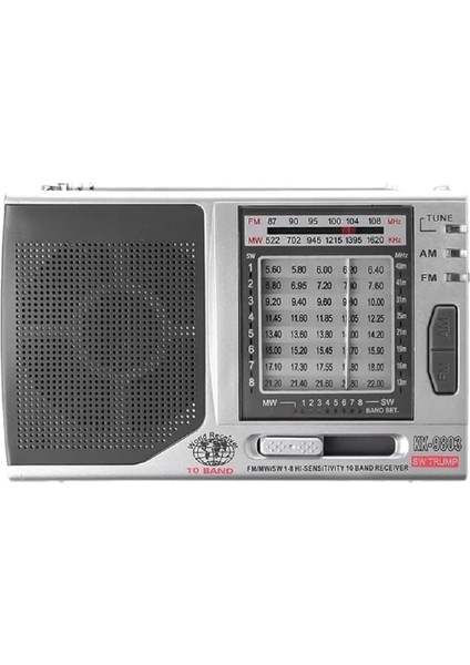 Taşınabilir Fm Radyo Küçük Boy Cep Radyosu Pilli Radyo Fm/mw/sw1