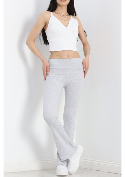Ispanyol Paça Pantolon Gri - 8635.1567.