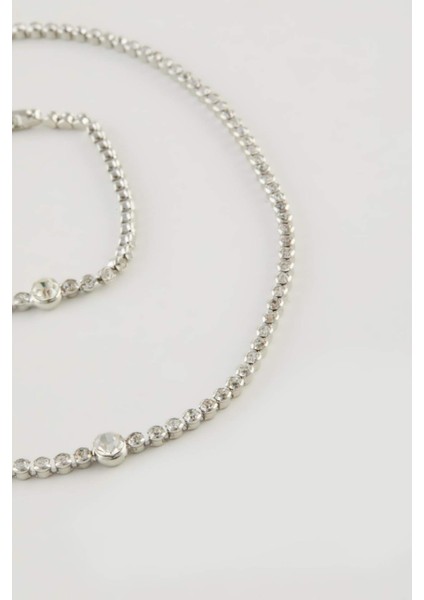 Kadın Silver Su Yolu Kolye Bileklik Set E1453AXNS modelleri