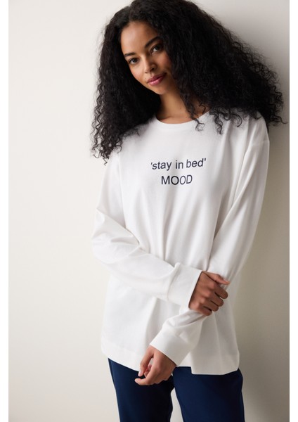 Sleep Mood Pantolon Çok Renkli Pamuklu Pijama Takımı modelleri