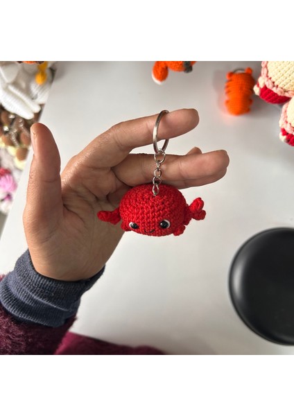 Amigurumi Örgü Yengeç Anahtarlık / Elişi /pinterest Hediye