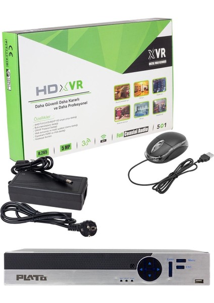 PL-22034 16 Kanal 5ın1 1080N 5 Mp Destekli Dvr Kayıt Cihazı (H265)