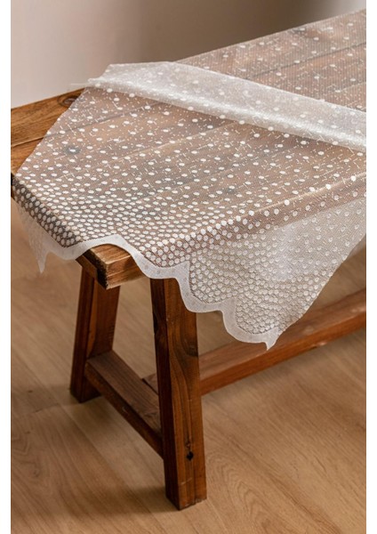 Kullanıma Hazır Gelincik Desen (1x2) Seyrek Pile Tül Perde indirimleri