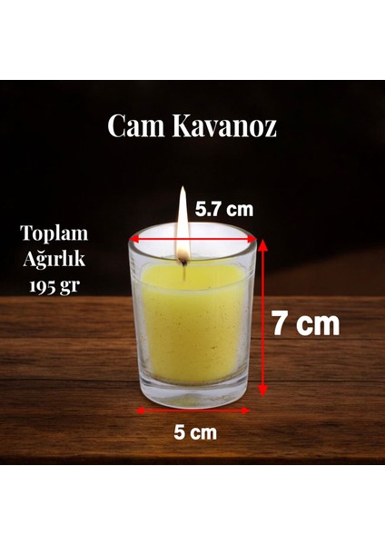 Kokulu Mum Dekoratif Mini Cam Kavanoz Bardak Mumluk Kandil Limon Paçuli Kokulu Mumlar