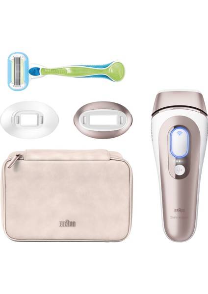 Skin I-Expert PL7147 Uygulamalı Çanta ve 2 Başlıklı Ipl Lazer Epilasyon Aleti + Gillette Ven