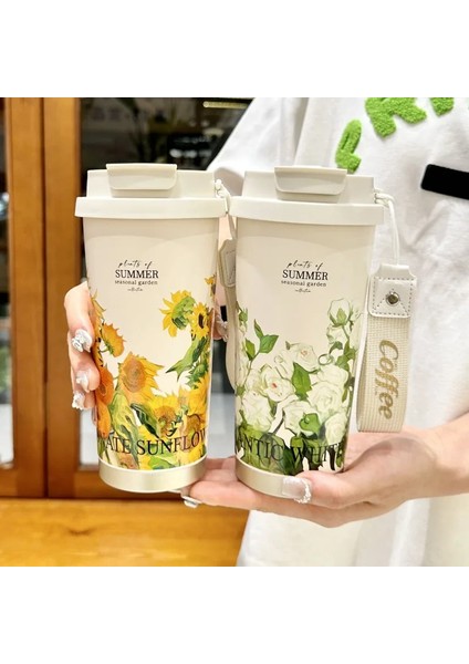 500ML Paslanmaz Çelik Çift Duvar Vakum Yalıtımlı Seyahat Fincanı (Yurt Dışından) fiyatları