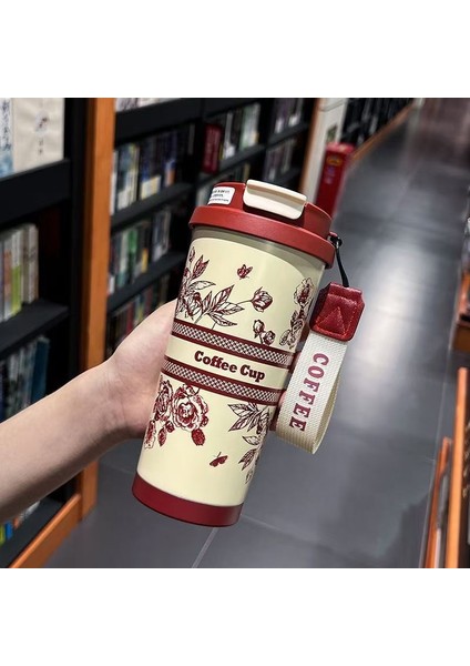 500ML Paslanmaz Çelik Çift Duvar Vakum Yalıtımlı Seyahat Fincanı (Yurt Dışından)