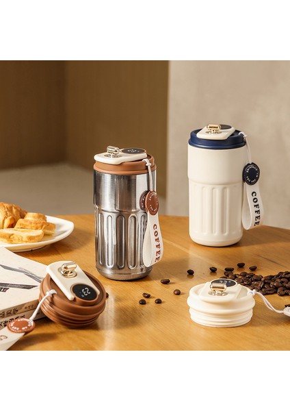450ML Thermos Şişe Akıllı Ekran Sıcaklığı 316 Paslanmaz Çelik Vakum Kupası (Yurt Dışından) modelleri