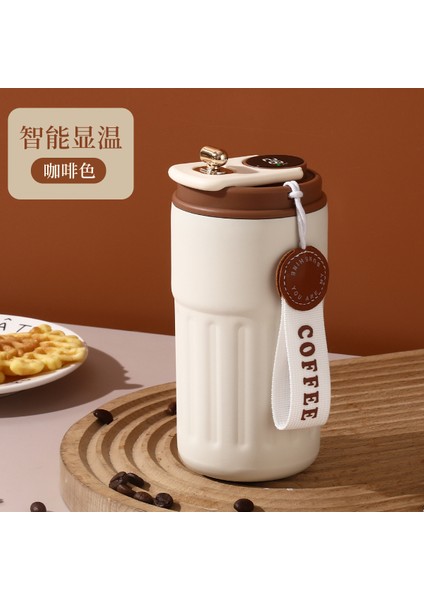 450ML Thermos Şişe Akıllı Ekran Sıcaklığı 316 Paslanmaz Çelik Vakum Kupası (Yurt Dışından)