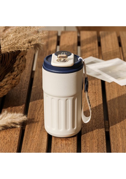 450ML Thermos Şişe Akıllı Ekran Sıcaklığı 316 Paslanmaz Çelik Vakum Kupası (Yurt Dışından)
