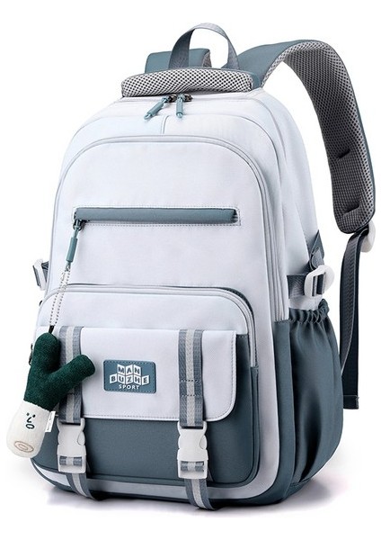 Oxford Büyük Kapasitel Kumaş Su Geçirmez Okul Çantası- Siyah (Yurt Dışından)