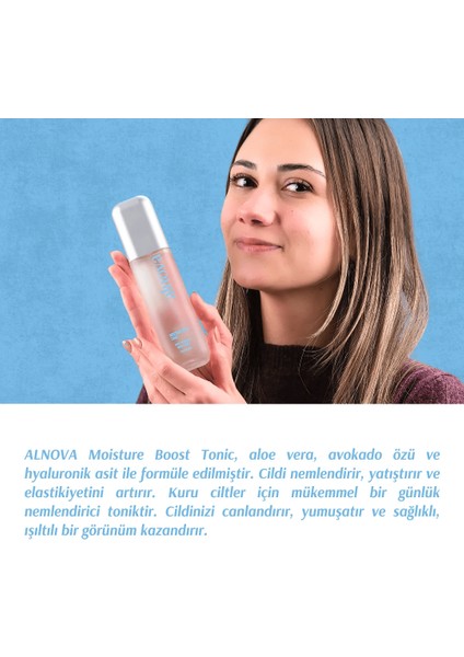 Hyaluronik Asit İçeren Günlük Yenileyici-Onarıcı-Nemlendirici Tonik - Moisture Boost Tonic