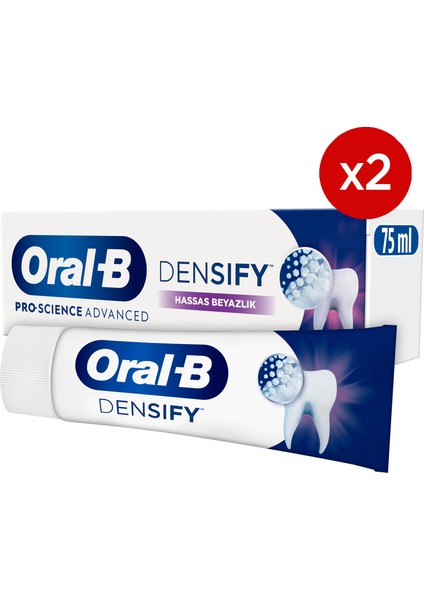 Oral-B pro-Science Densify Hassas Beyazlık Diş Macunu 65ML x 2
