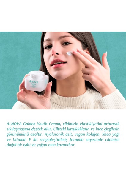 Hyaluronik Asit İçeren Anti-Aging Gençlik Kremi - Golden Youth Cream