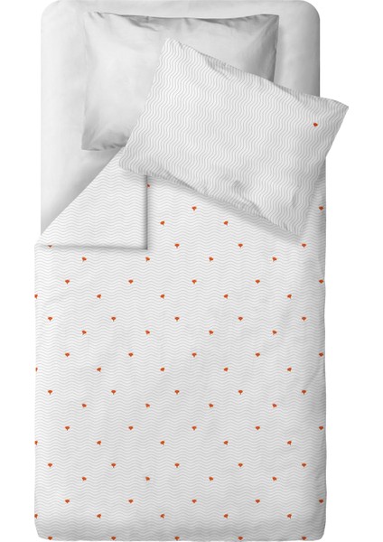 Cool Fox %100 Pamuk Saten, Nakışlı Bebek Nevresim Takımı