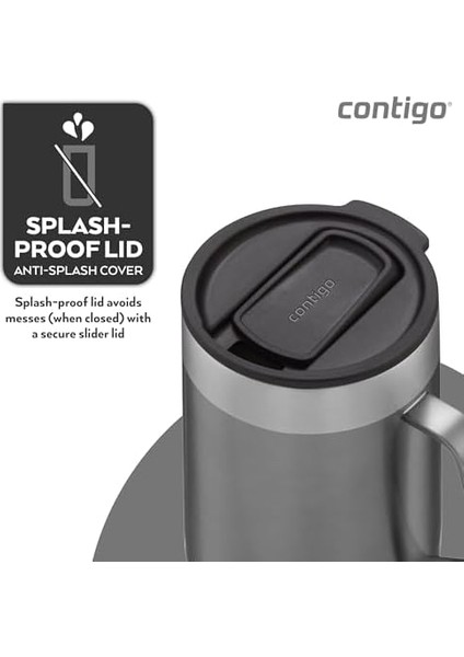 Üniseks Yetişkin Streeterville Masa Kupası Termos Bardak,gri fiyatları