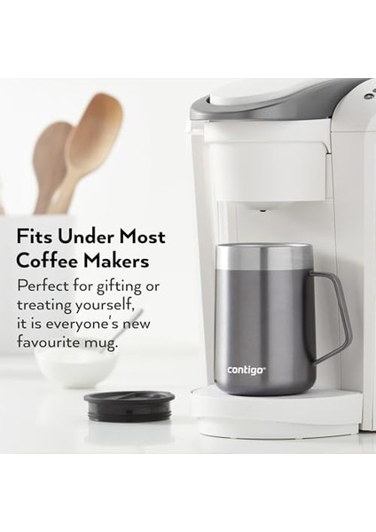 Üniseks Yetişkin Streeterville Masa Kupası Termos Bardak,gri modelleri