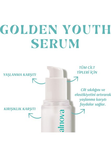 Hyaluronik Asit İçeren Anti-Aging Gençlik Serumu - Golden Youth Serum