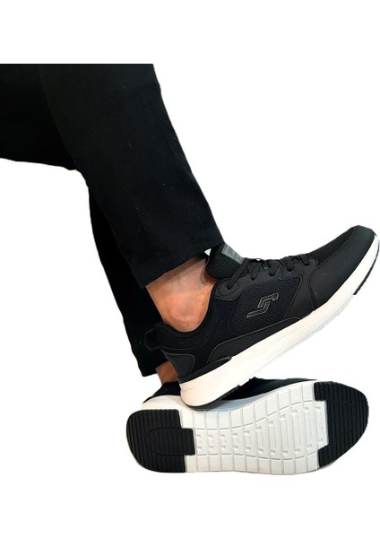 32427 Siyah-Beyaz Hafızalı Rahat Taban Spor Ayakkabı fiyatları