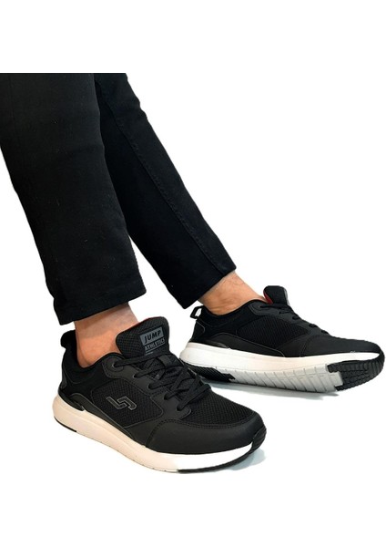 32427 Siyah-Beyaz Hafızalı Rahat Taban Spor Ayakkabı modelleri