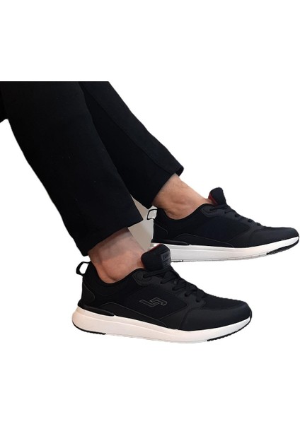 32427 Siyah-Beyaz Hafızalı Rahat Taban Spor Ayakkabı fırsatları