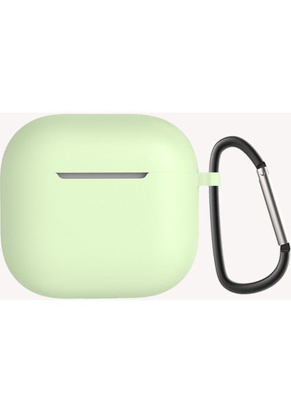 Airpods 4 Uyumlu Standart Silikon Kılıf-Açık Yeşil
