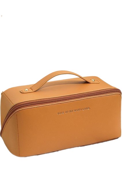 Kozmetik Çantası Kadın Büyük Kapasiteli Taşınabilir Seyahat Tuvalet Malzemesi Saklama Çantası (Yurt Dışından)