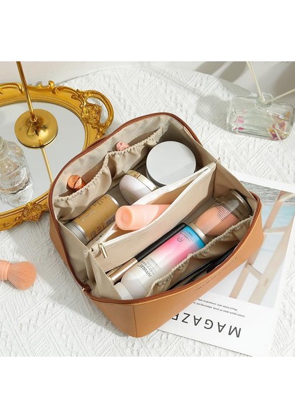 Kozmetik Çantası Kadın Büyük Kapasiteli Taşınabilir Seyahat Tuvalet Malzemesi Saklama Çantası (Yurt Dışından) fiyatları