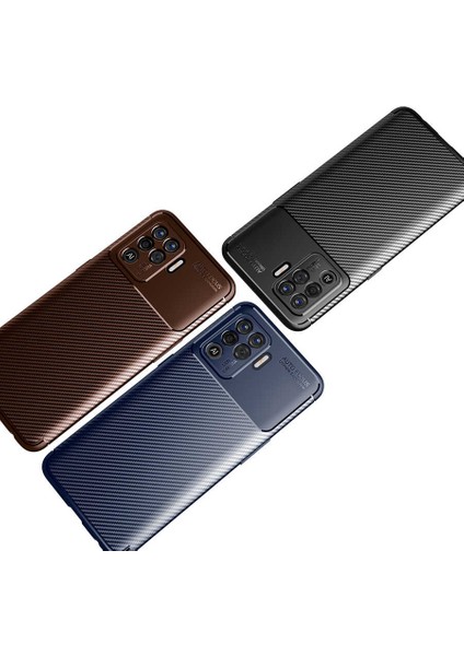 Oppo Reno 5 Lite Kılıf Negro Silikon Kapak-Lacivert fırsatları