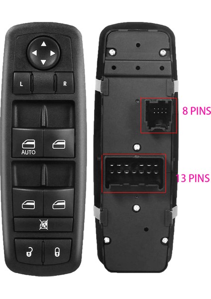 Dodge Journey Nıtro Jeep Lıberty Uyumlu Cam Açma Düğmesi Pencere Düğmesi 2007-2013,4602632AG (Yurt Dışından)