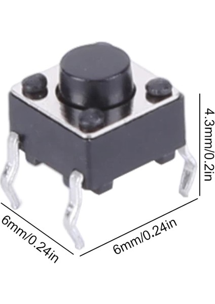 Garaj Kumanda Butonu Switch 6X6X5MM 10 Adet